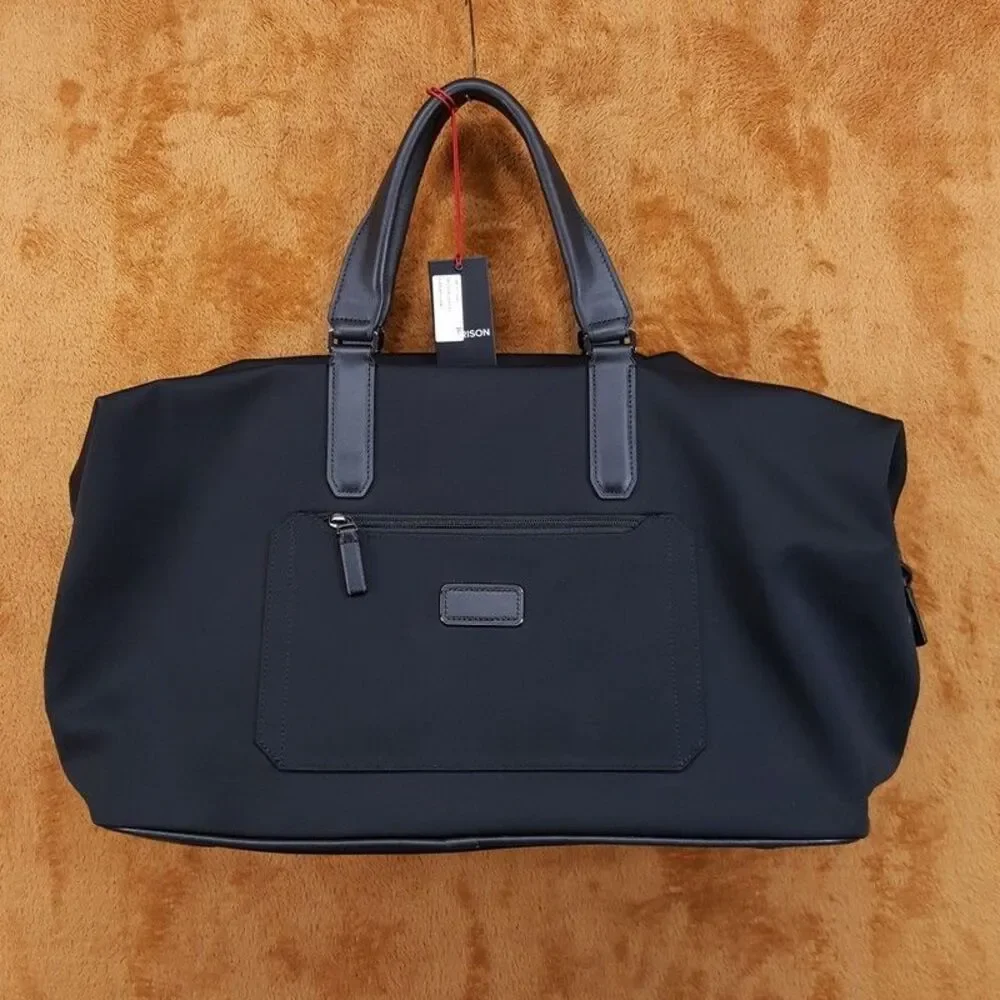 TUMI Nelson Harrison Duffle In Black Crossbody Strap $675
